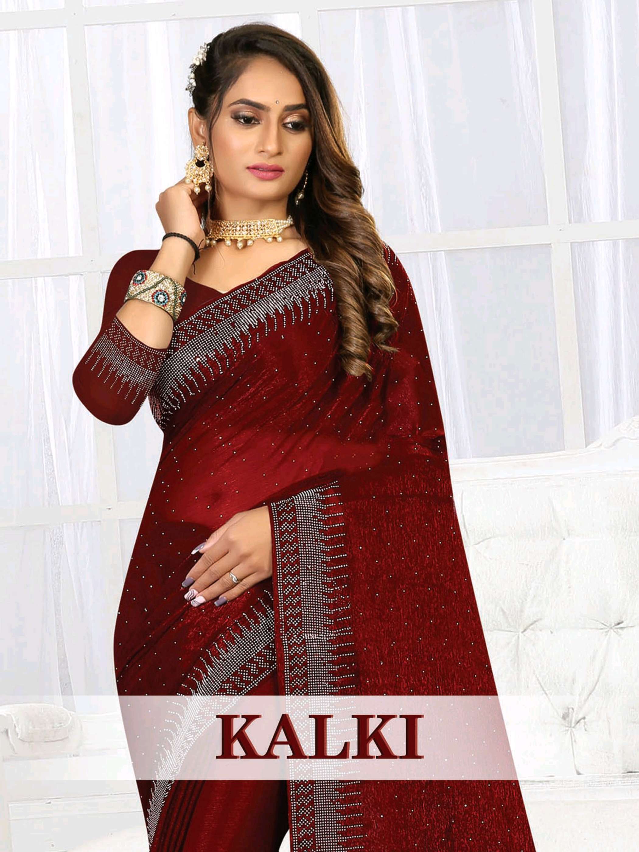 Kalki by ranjna saree siroski diamond bollywood saree collction 