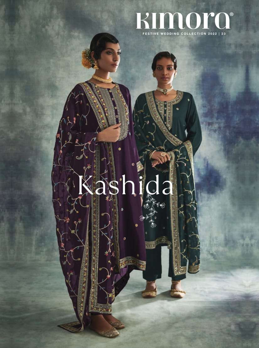 kashida by kimora soft silk embroidery designer fancy suits