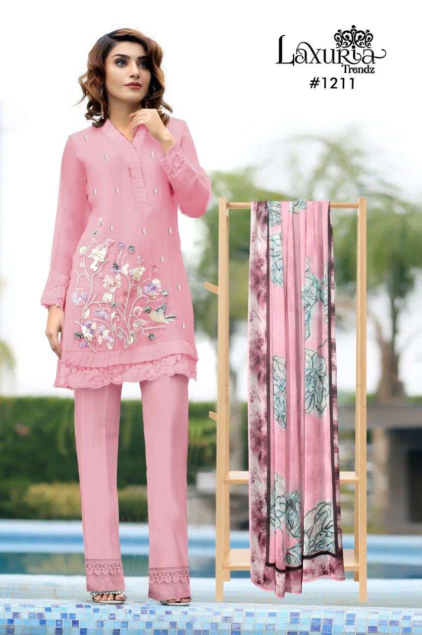 laxuria trendz 1211 georgette pakistani readymade salwar kameez