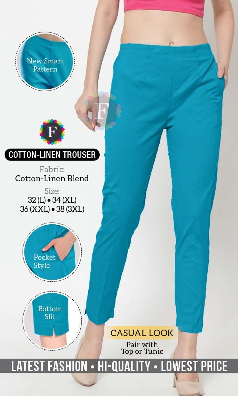 linen pant ethnic and casual wear bottom women pants manufacturer 