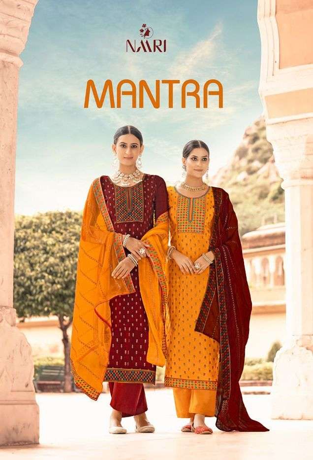 naari mantra pure crape with work salwar kameez supplier