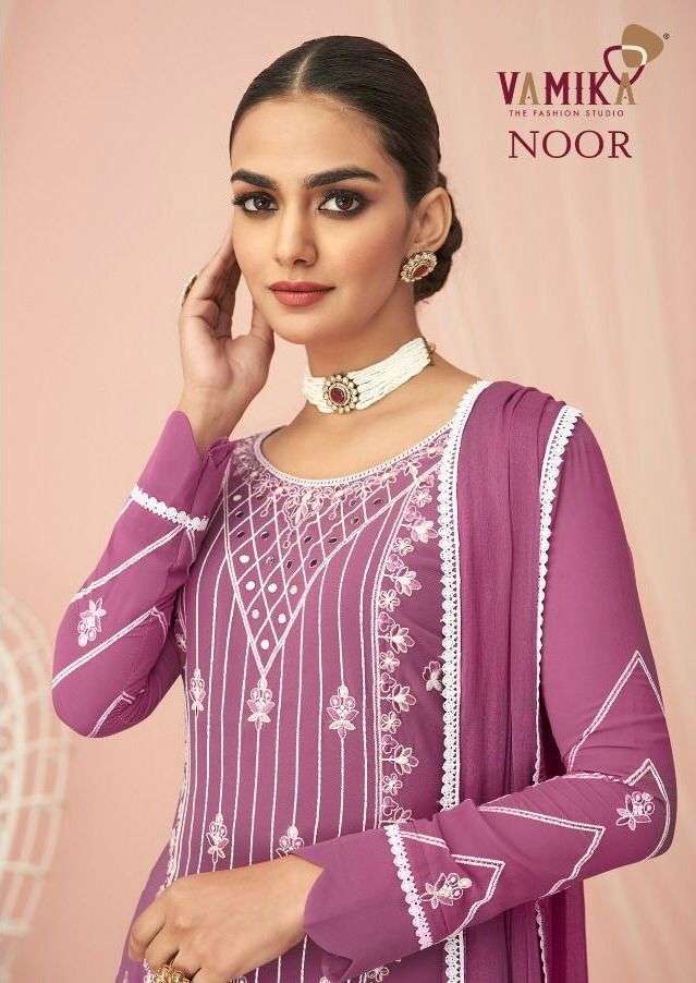 noor by vamika georgette work readymade 3 piece concept