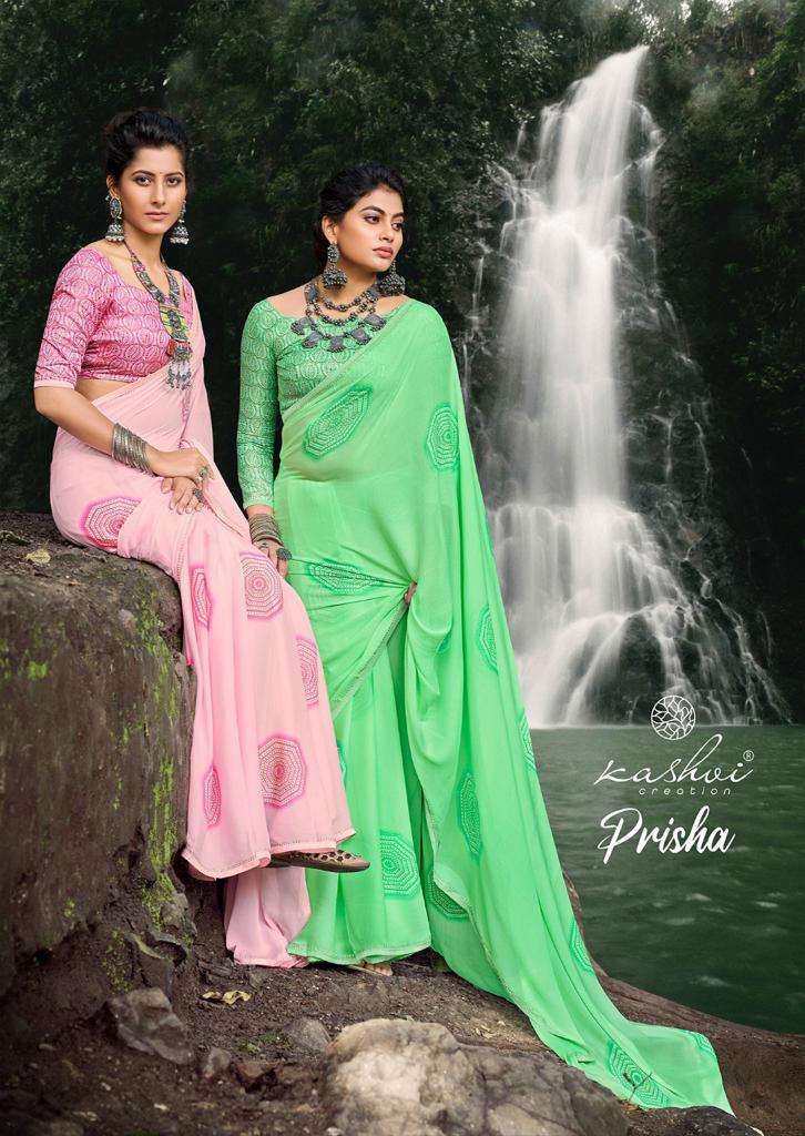 prisha by kashvi creation silk daily wear fancy saree