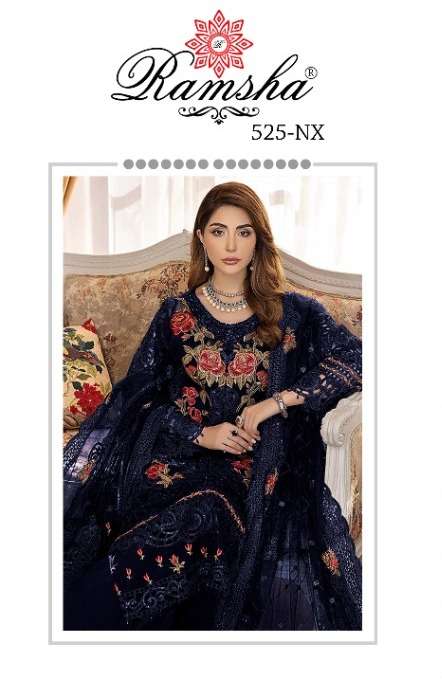 ramsha 525 nx georgette work pakistani dresses