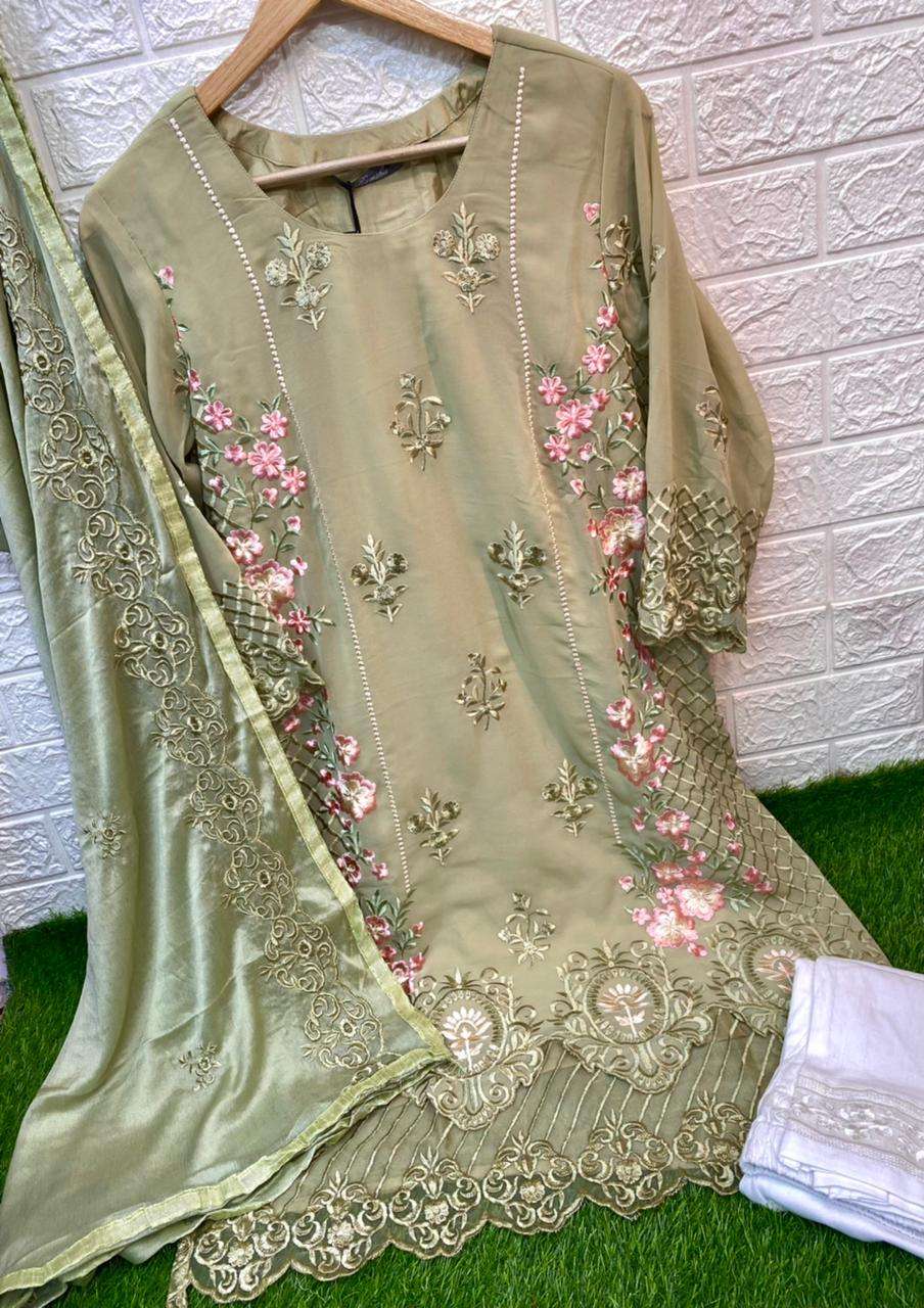 ramsha r 1001 georgette work readymade pakistani suits