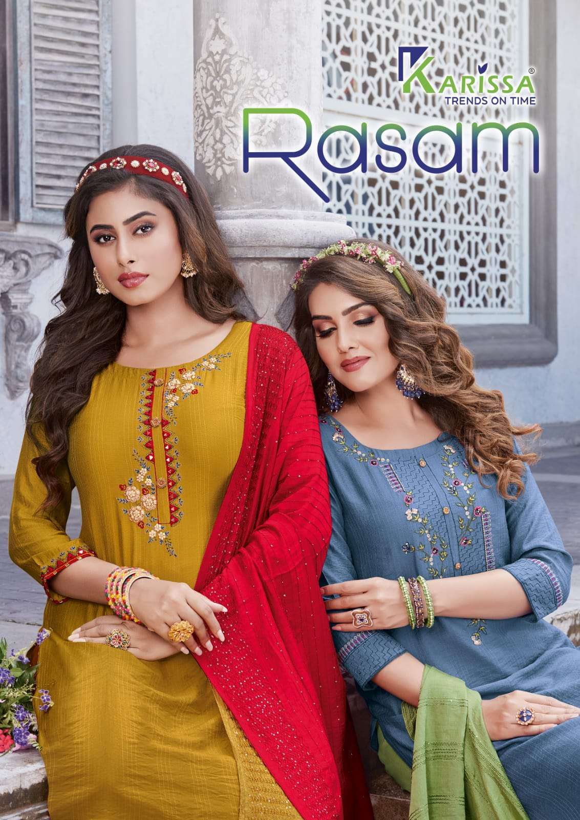 rasam by karissa readymade kurti with pant & dupatta set