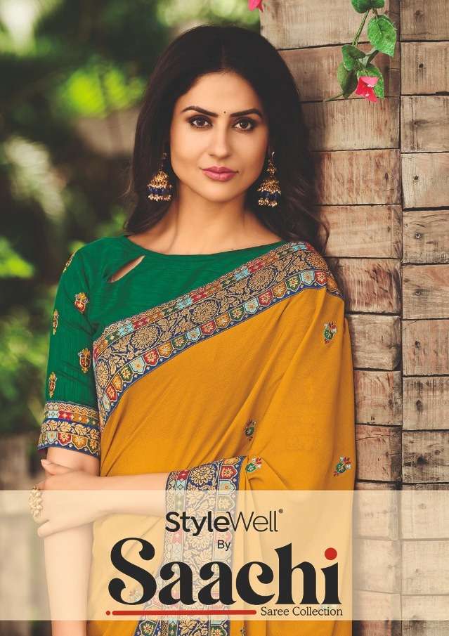 saachi by stylewell silk embroidery designer sarees