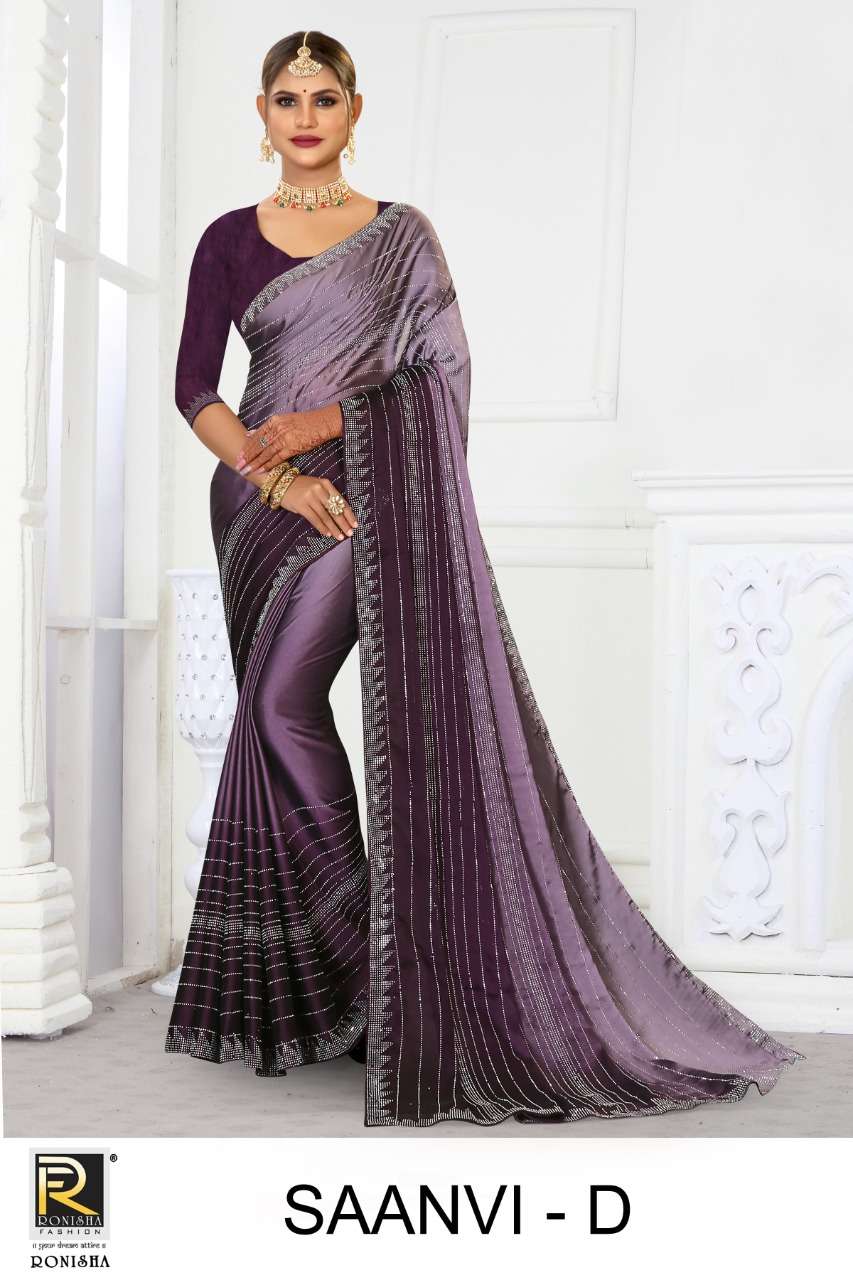 Saanvi by ranjna saree siroski diamond exclusive saree collection 