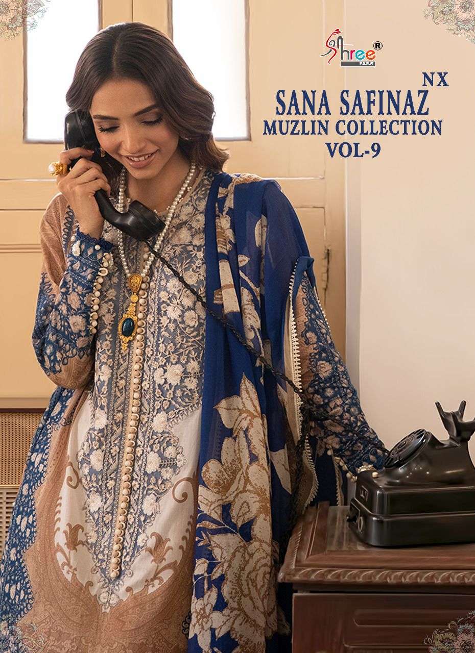 sana safinaz muzlin collection vol 9 nx by shree fabs pakistani suits 