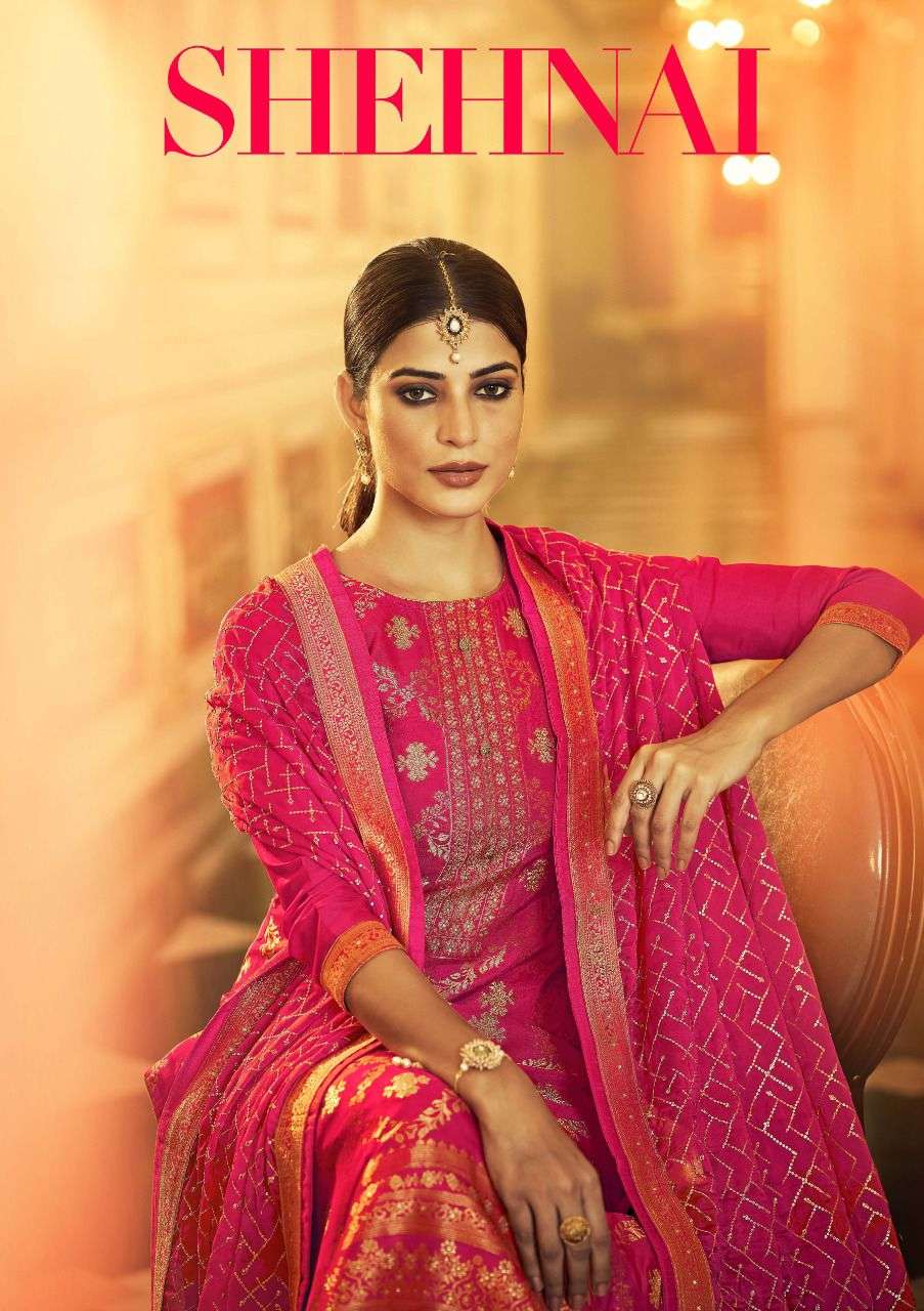 shehnai by sargam exclusive beautiful salwar suits exporter