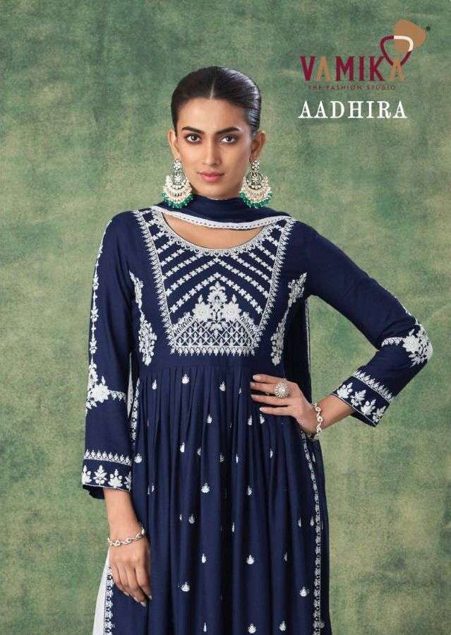 aadhira by vamika readymade rayon viscose fancy suits