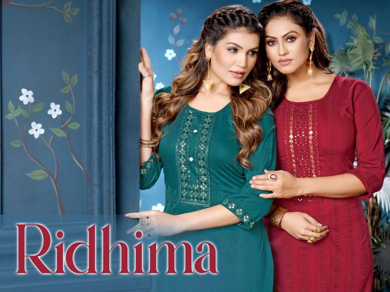 Beauty Ridhima Heavy Fancy Fabric With Sequence Work KURTI CATALOG WHOLESALER BEST RATE