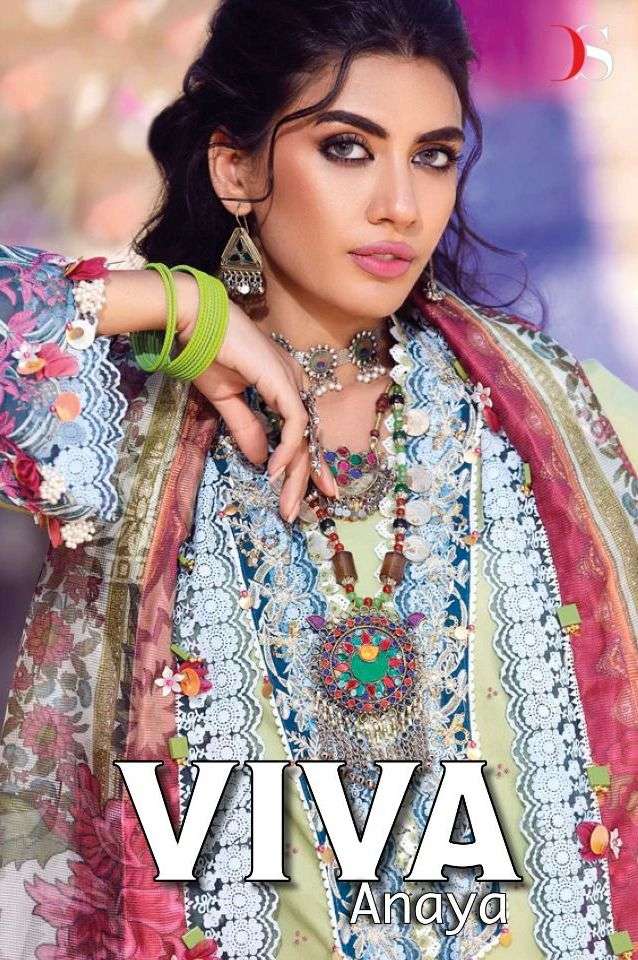 deepsy viva anaya cotton patch work pakistani suits