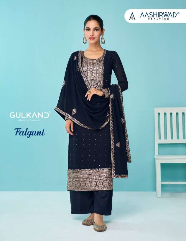 falguni by aashirwad georgette exclusive fancy salwar kameez