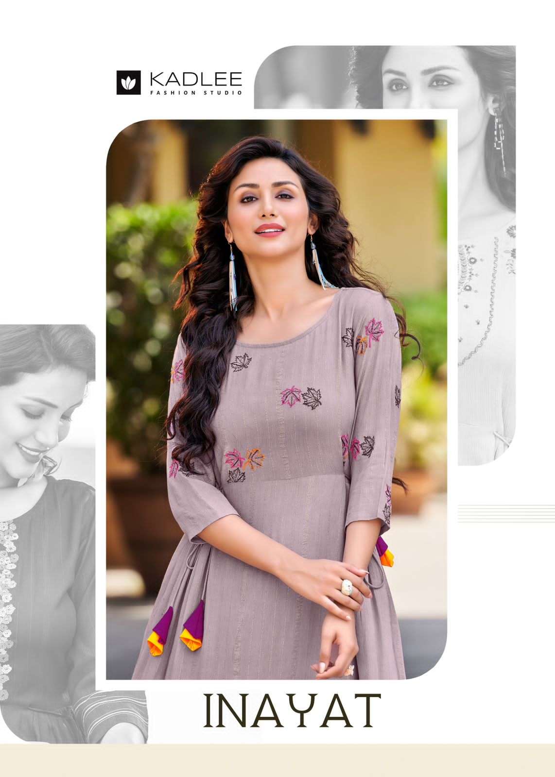 inayat by kadlee rayon designer nayra cut fancy kurtis