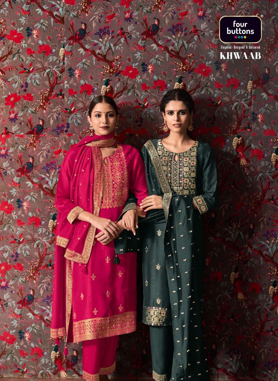 khwaab by four buttons readymade traditional salwar kameez of 2022