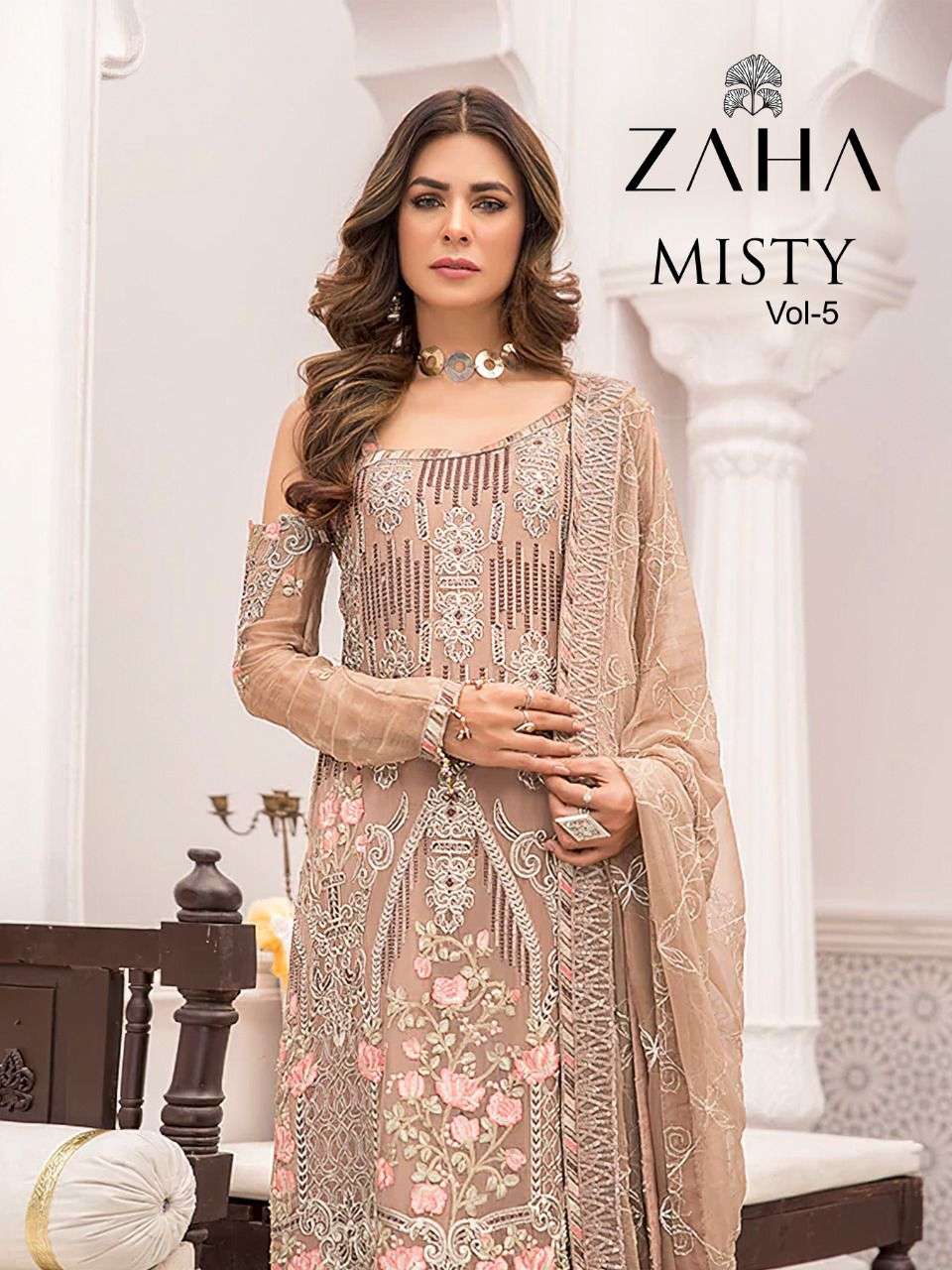 misty vol 5 by zaha georgette pakistani dresses at kc surat