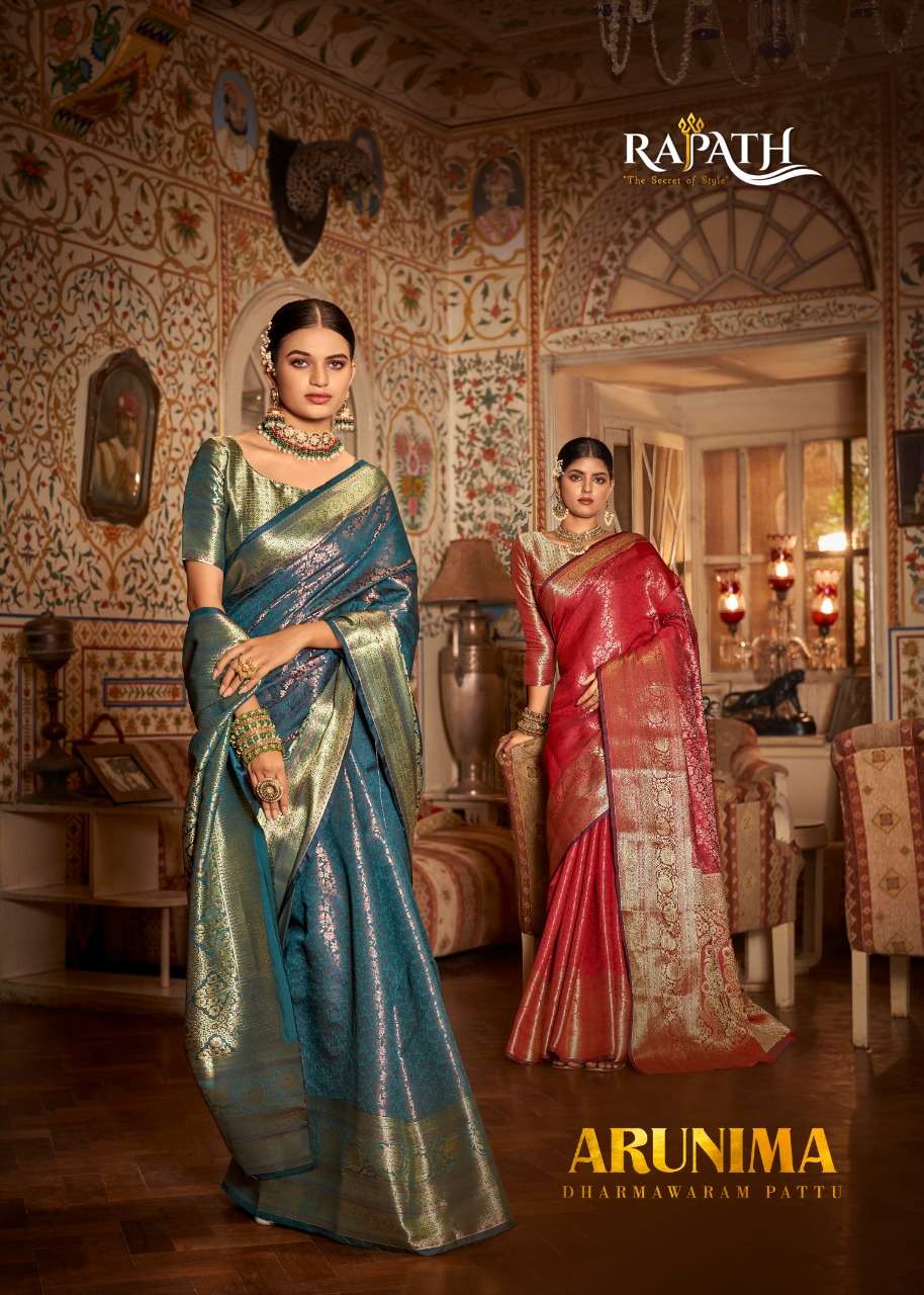 rajpath arunima soft kanjivaram with copper zari sarees authorized supplier 