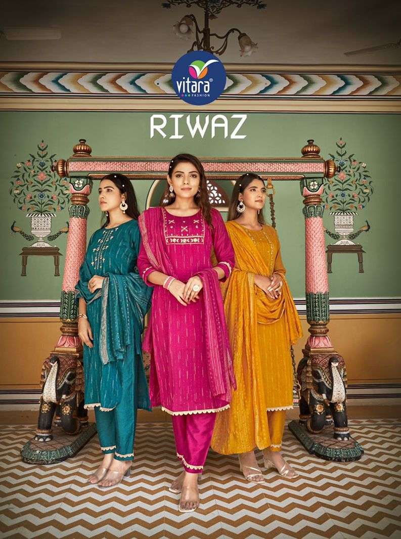 riwaz by vitara readymade fancy salwar kameez exporter