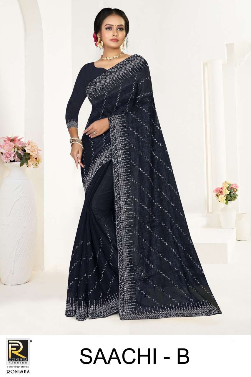 Saachi by ranjna saree siroski diamond beautifull saree collection