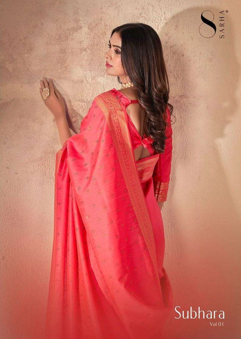 subhara vol 1 by aura sarha silk wedding fancy rich saree collection