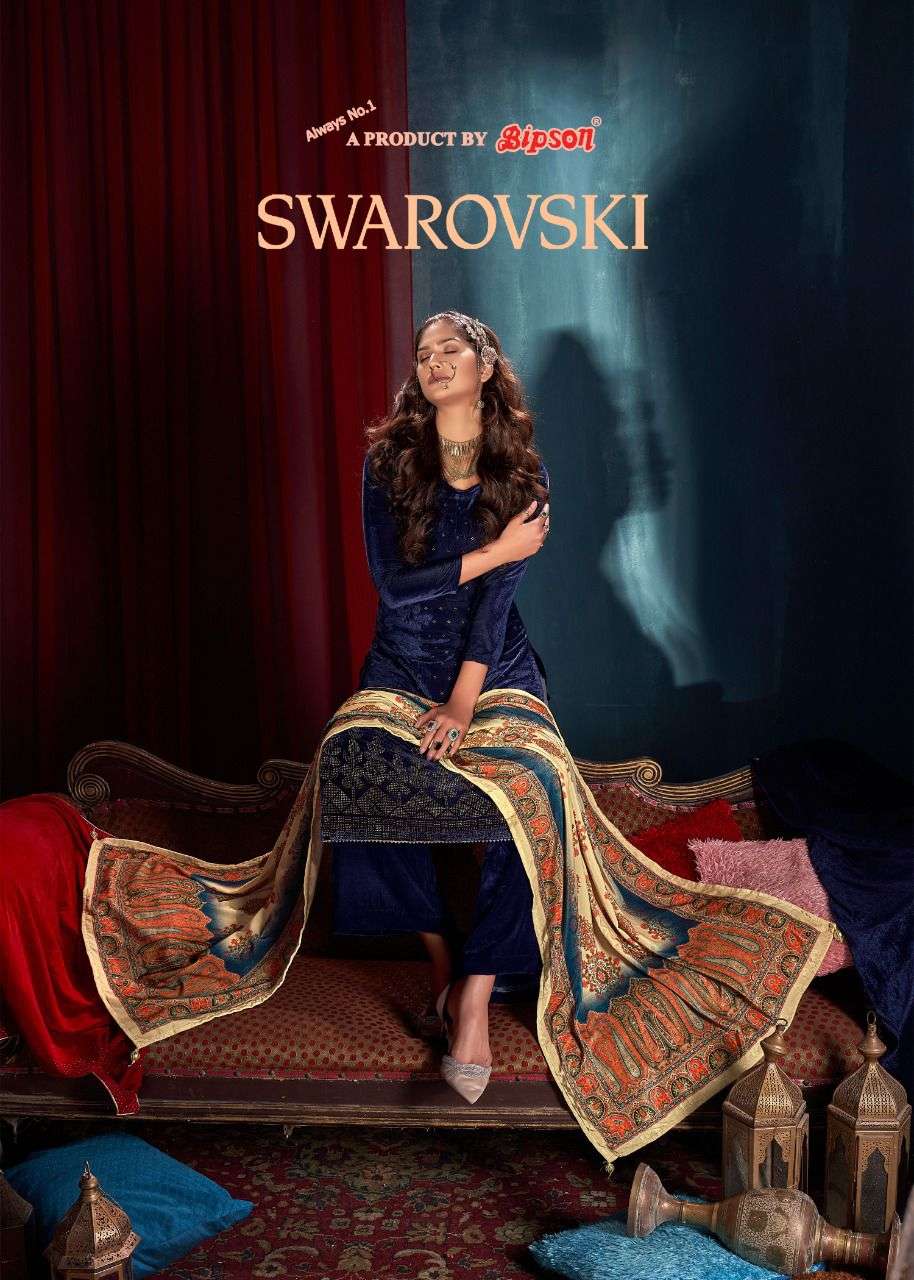 swarovski 3001-3004 series by bipson velvet designer fancy suits