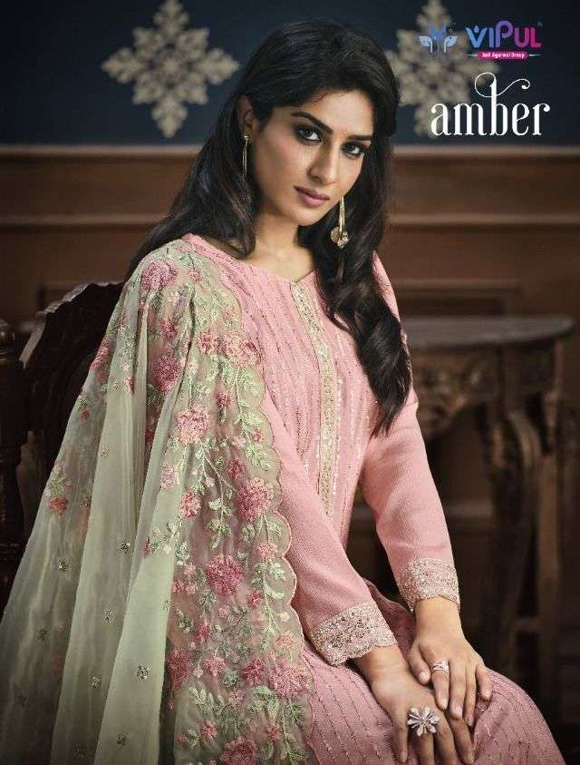 vipul fashion amber heavy embroidery salwar kameez designs 