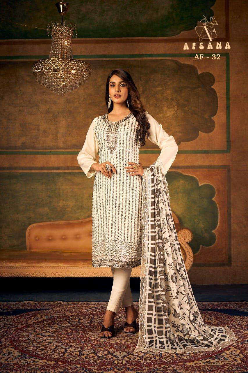 af 322 by afsana chinon pakistani style 3 piece readymade collection