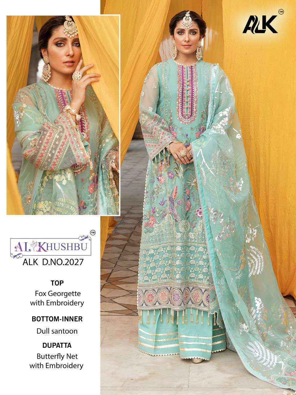 al khushbu alk 2027 designer pakistani dress single piece wholesale 