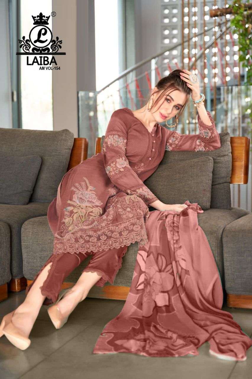 laiba designer am vol 154 pure georgette pakistani readymade suits