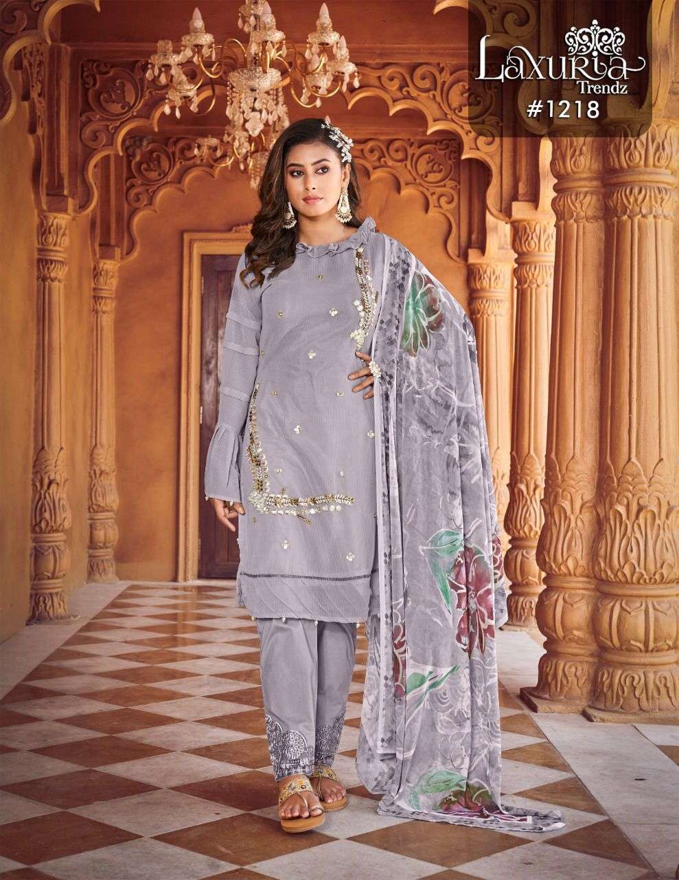 laxuria 1218 georgette pakistani readymade suit wholesaler