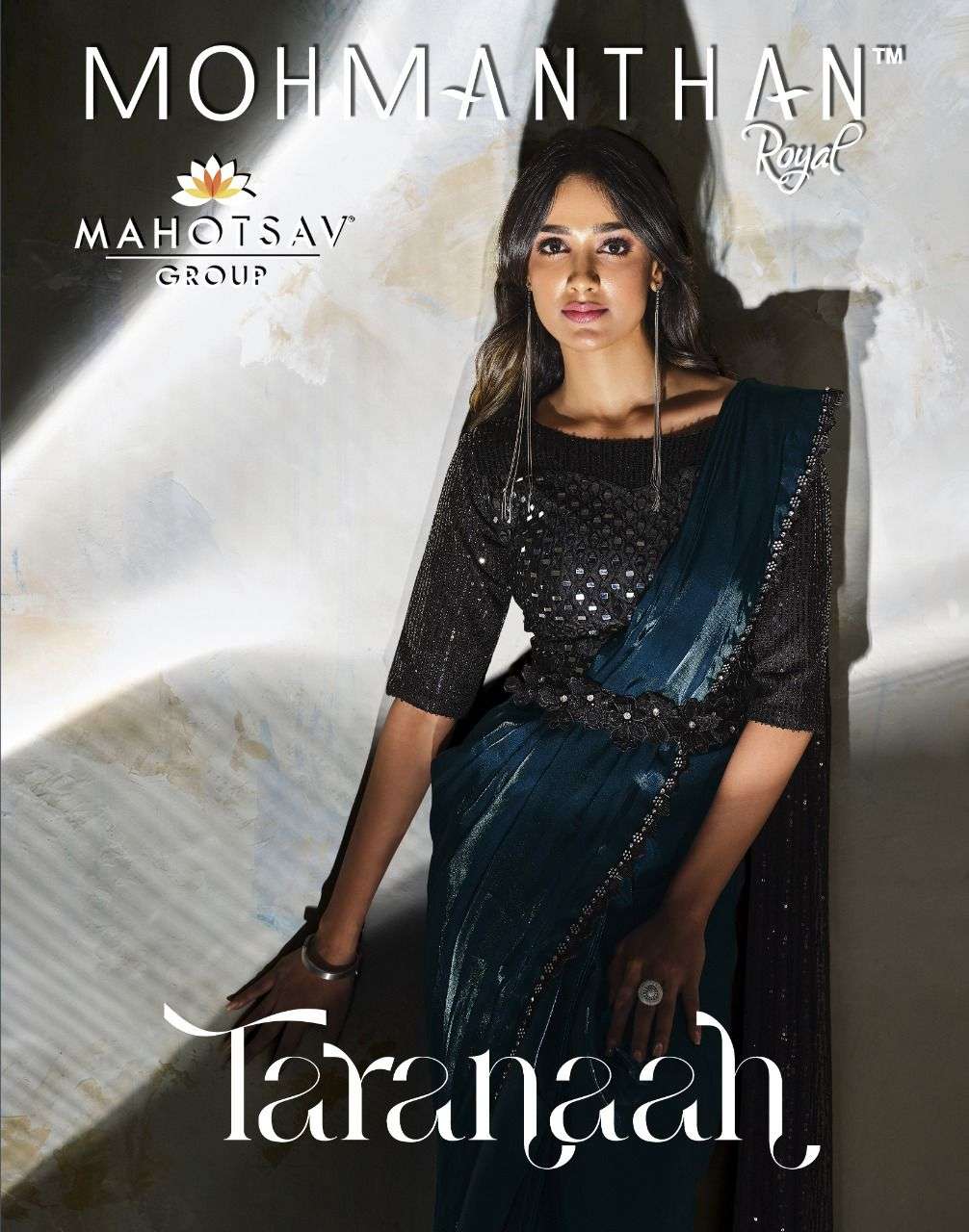 mahotsav mohmanthan royal taranaah 22401-22414 ready to wear saree wholesaler 