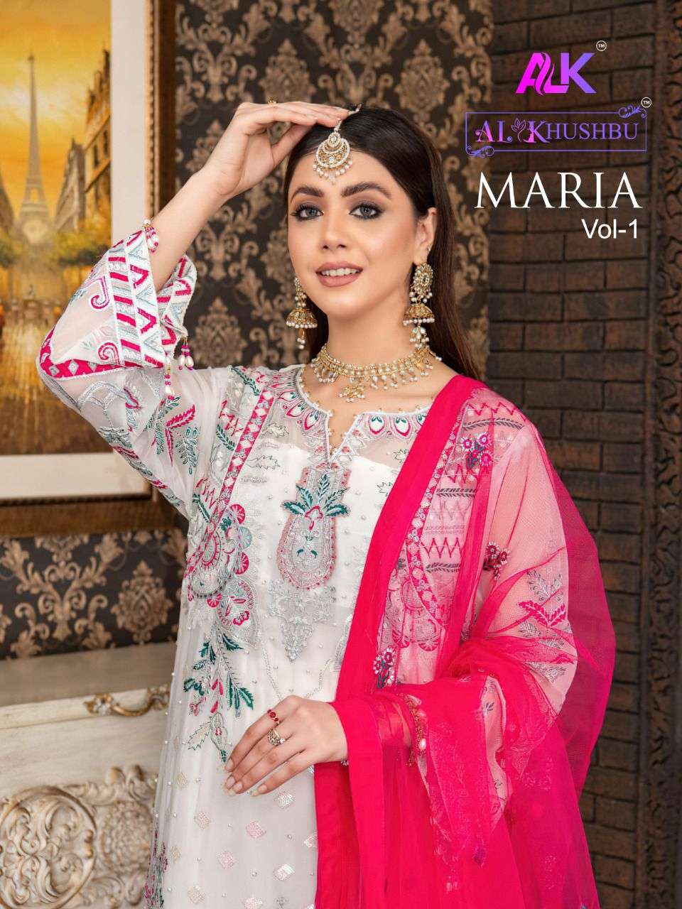 maria vol 1 by al khushbu georgette pakistani designer suits