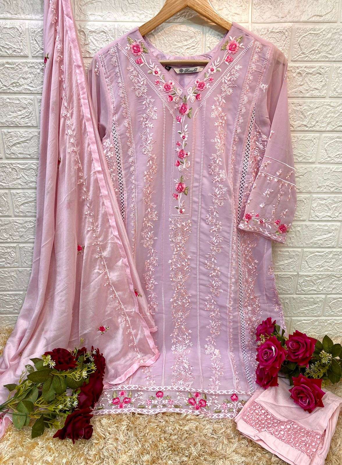 ramsha r 1007 georgette readymade pakistani suit wholesaler