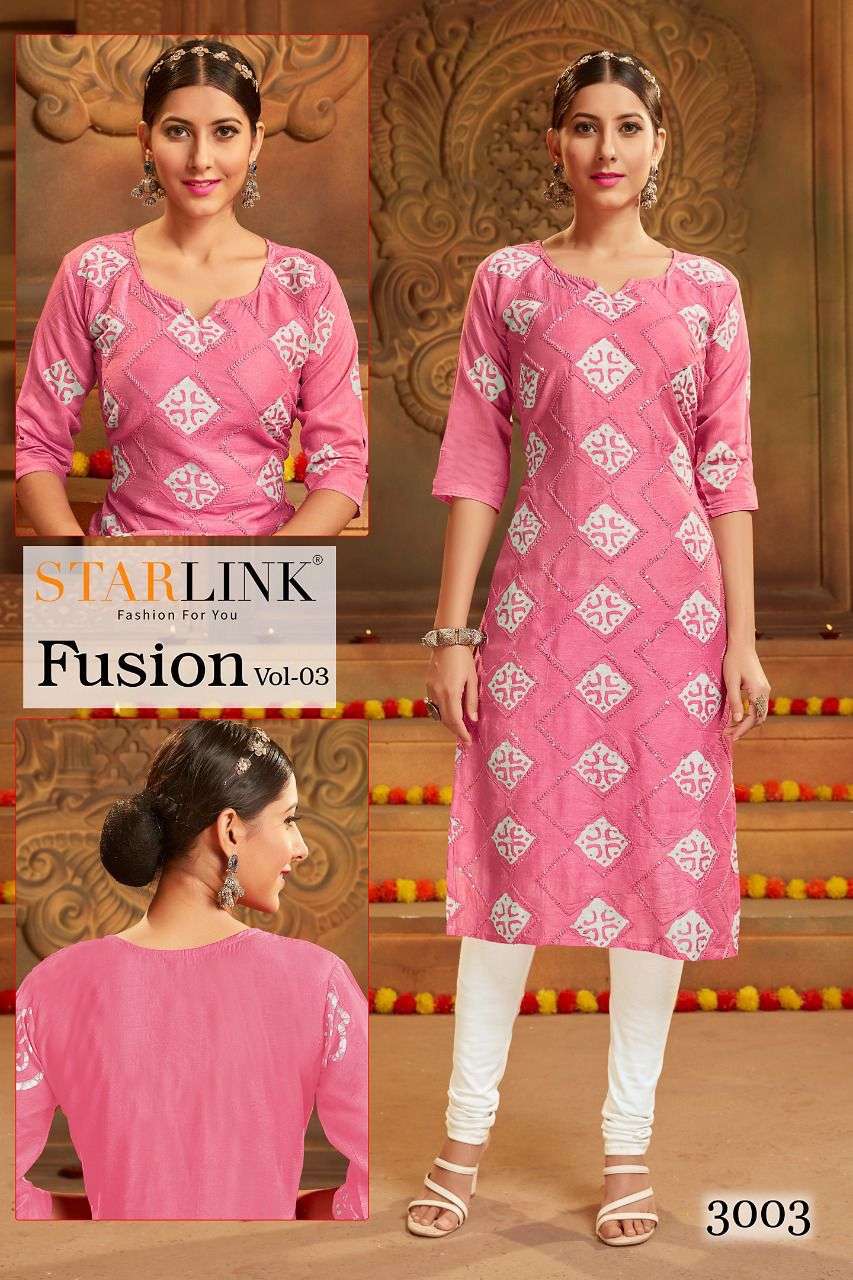 starlink fusion vol 3 kurti top combo set exports 