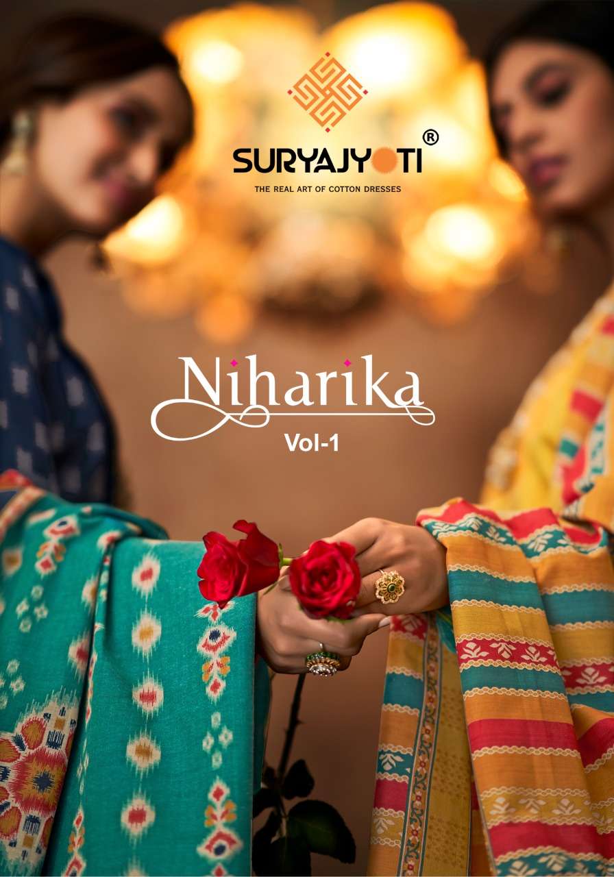 suryajyoti niharika vol 1 cotton best salwar suit