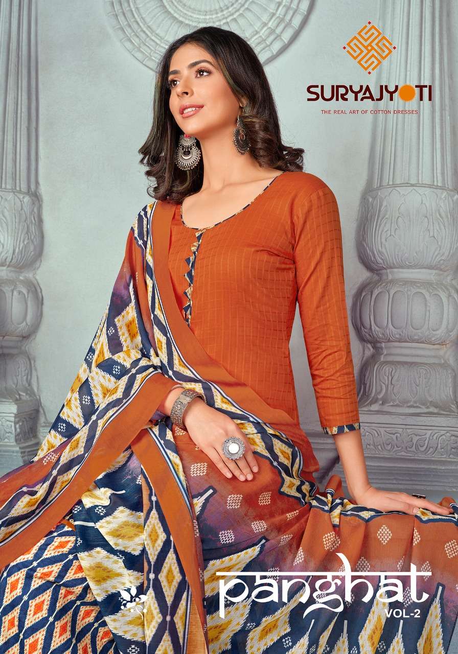 suryajyoti panghat vol 2 cotton salwar suits wholesale 