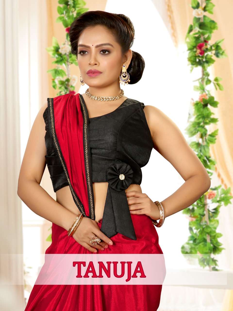 Tanuja by ranjna saree stitch blouse bollywood saree collecton 