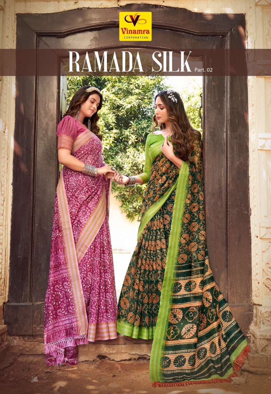 vinamra ramada silk vol 2 fancy sarees collection