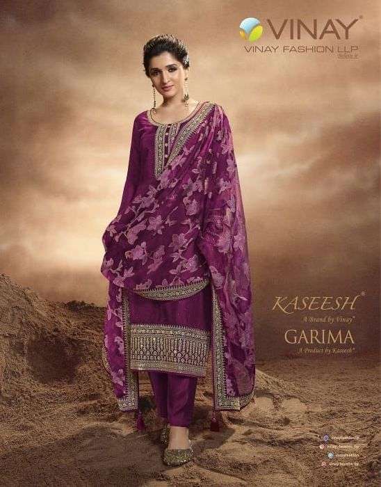 vinay kaseesh garima 62761-62798 party wear suit for women 