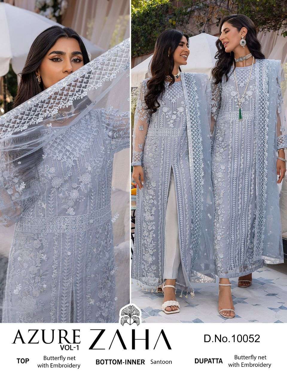 zaha 10052 design singel salwar kameez of pakistani suit 