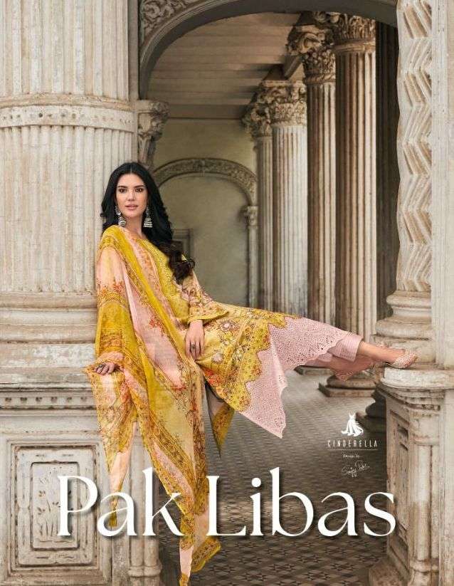 cinderella pak libas lawn cotton with digital print ladies suits 