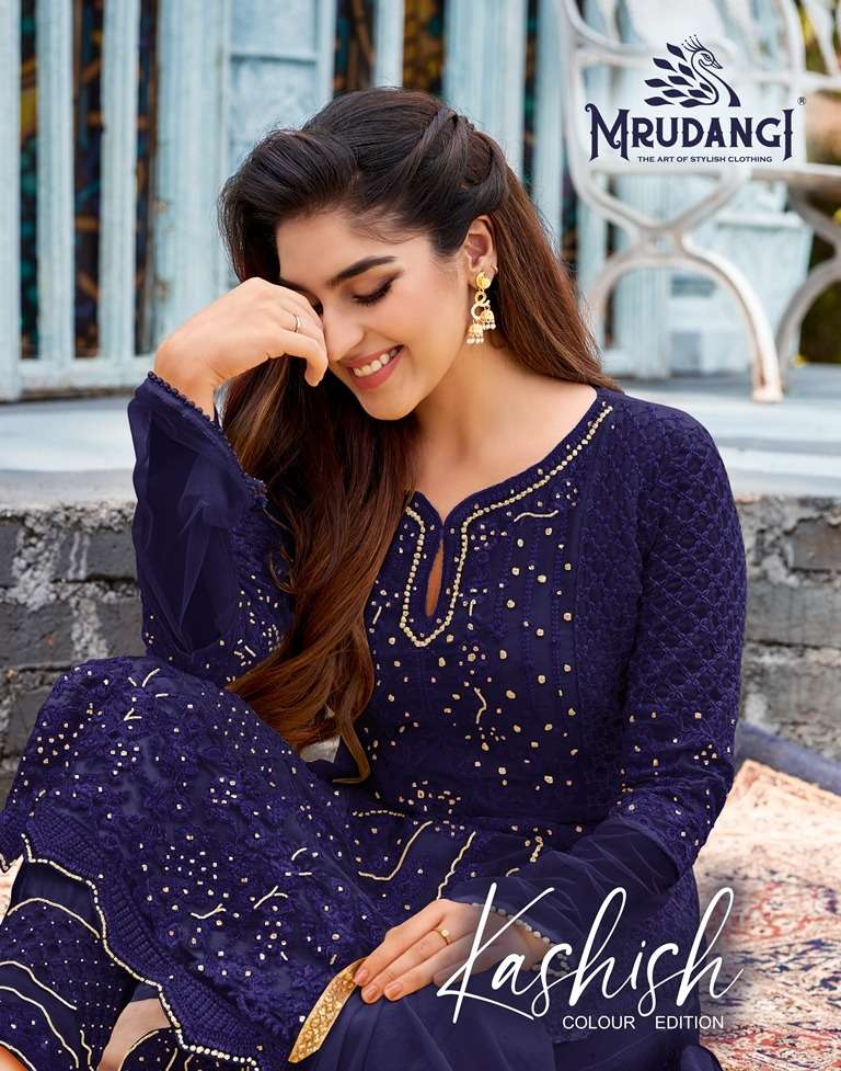 kashish 2015 by mrudangi georgette classy look designer salwar kameez