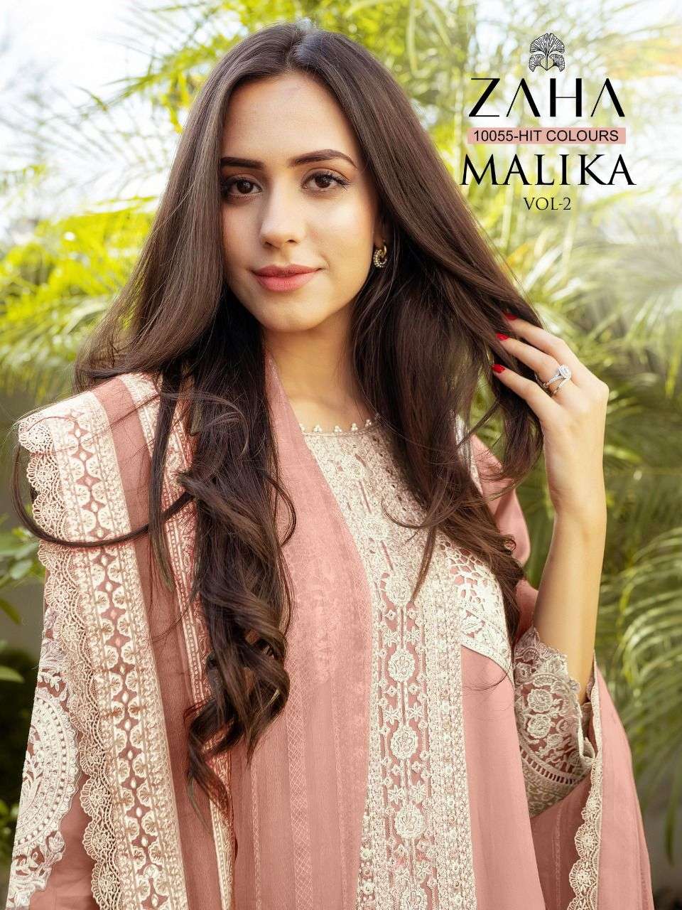 malika vol 2 by zaha 10055 colours georgette pakistani work salwar kameez