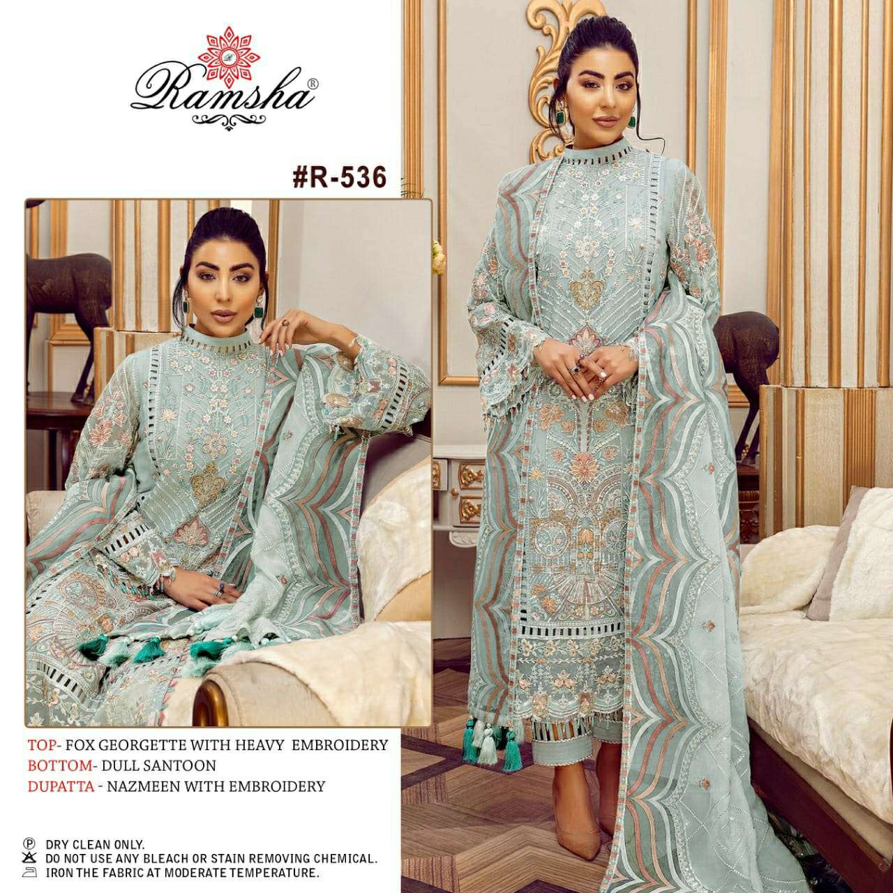 ramsha r 536 single design of pakistani work salwar kameez