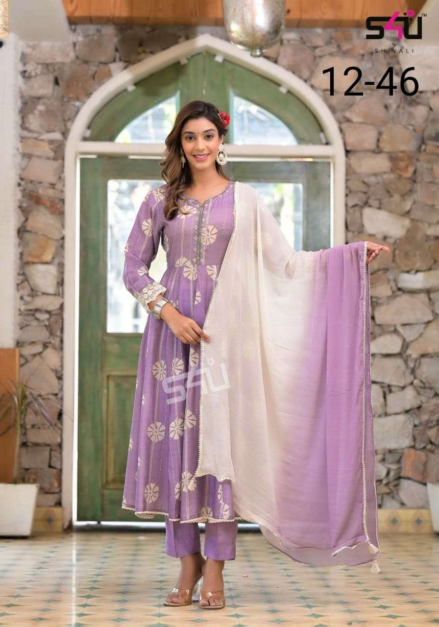 Silk Embroidered Designer Fancy Real Mirror Work Readymade Patiyala  Partywear Suit, Semi Stitched at Rs 1495/piece in Surat