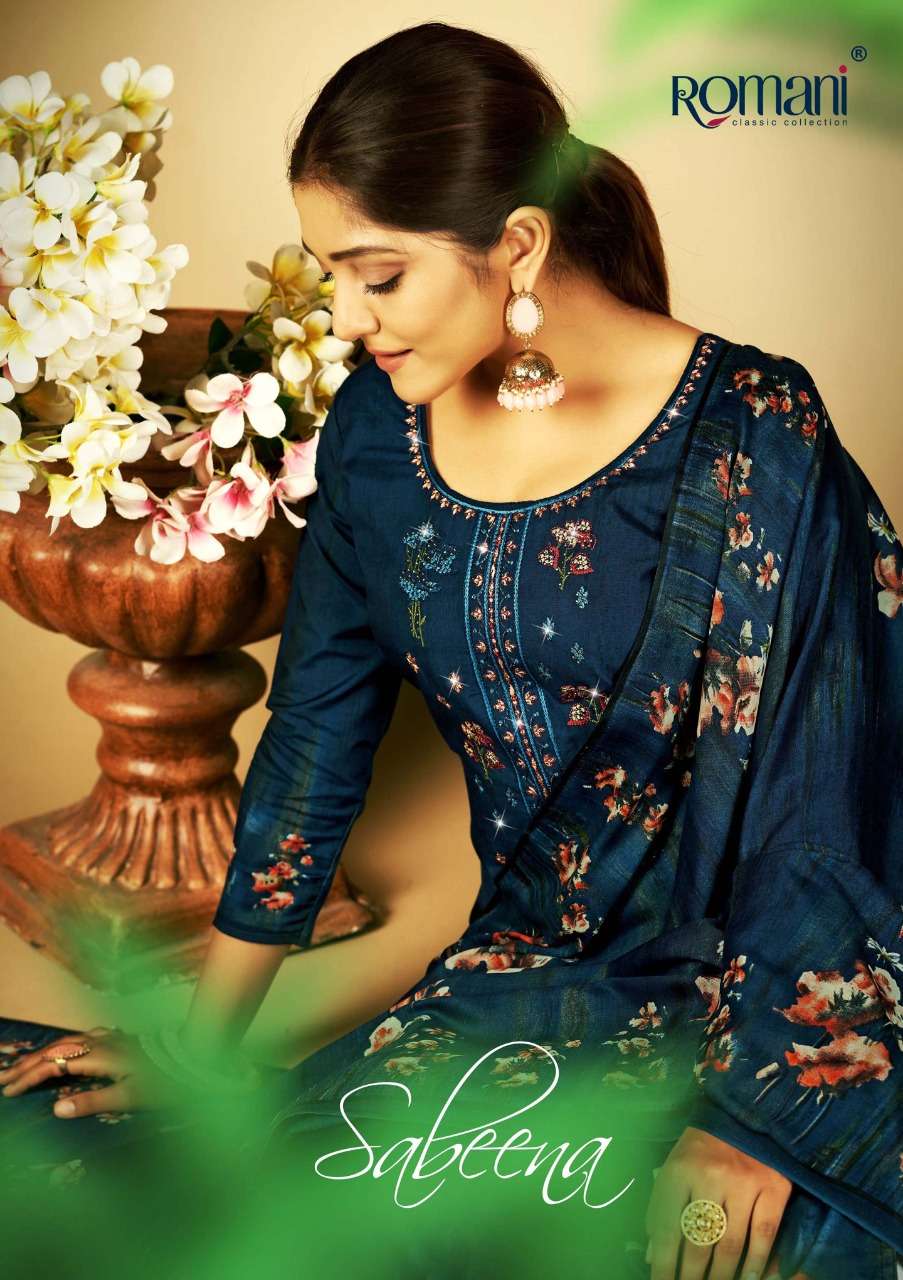 sabeena by romani cotton daily wear dress materials