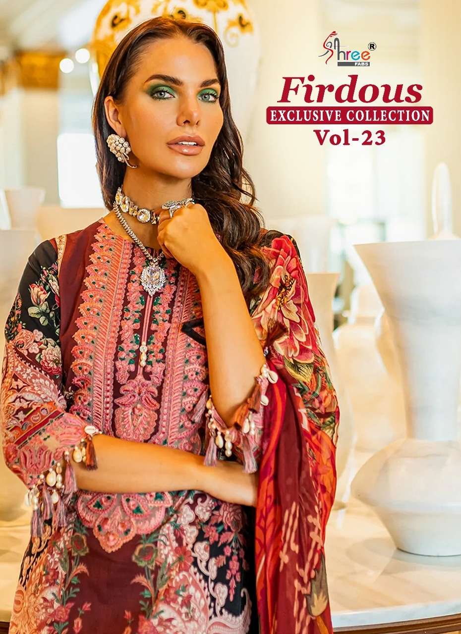 shree fabs firdous exclusive vol 23 cotton pakistani dresses shopping center 