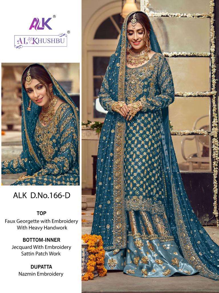 al khushbu d no 166 georgette pakistani party wear salwar kameez