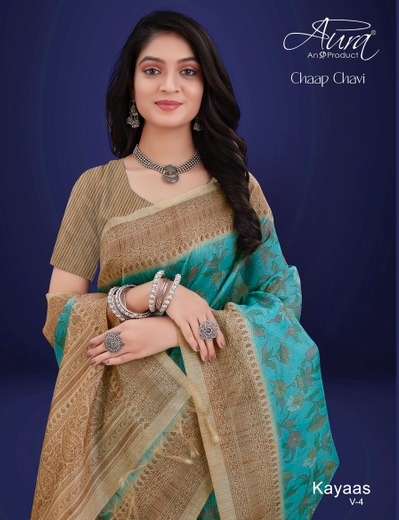 aura kayaas vol 4 casual wear fancy saree